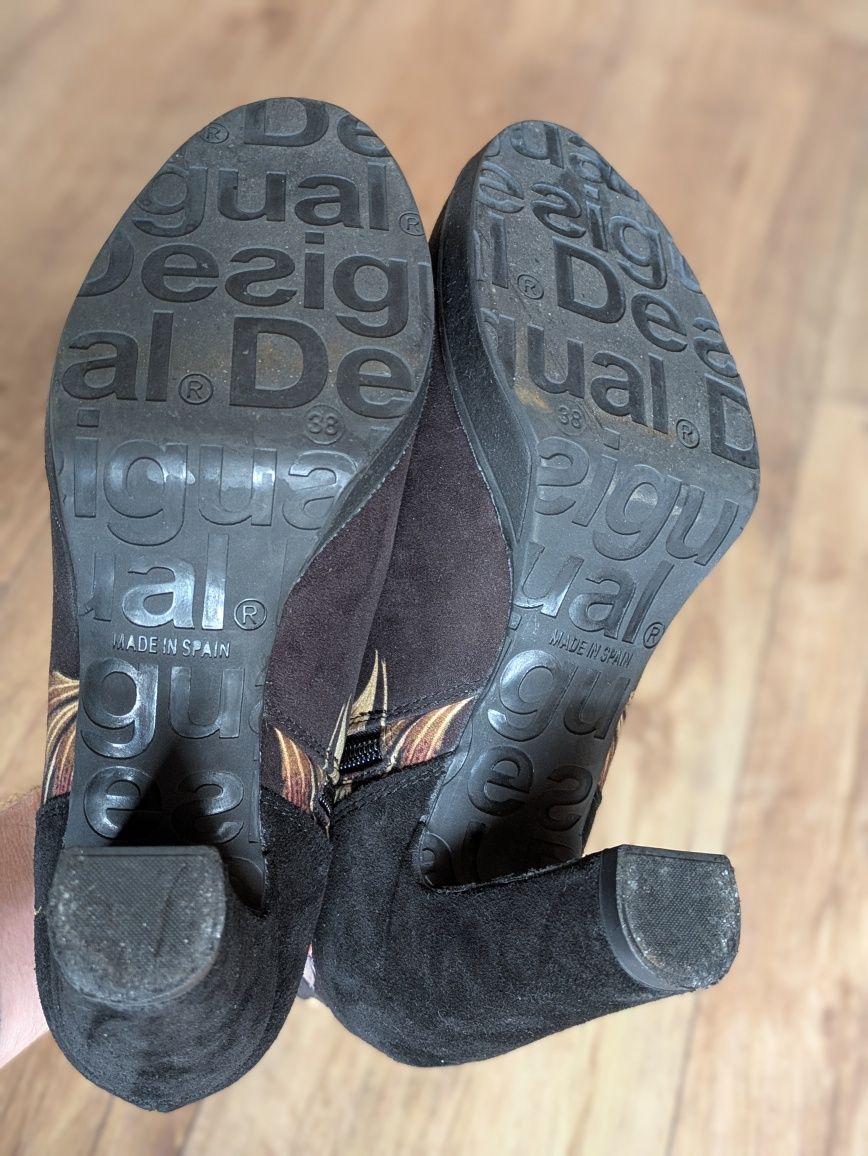 Desigual 38 botki buty na obcasie