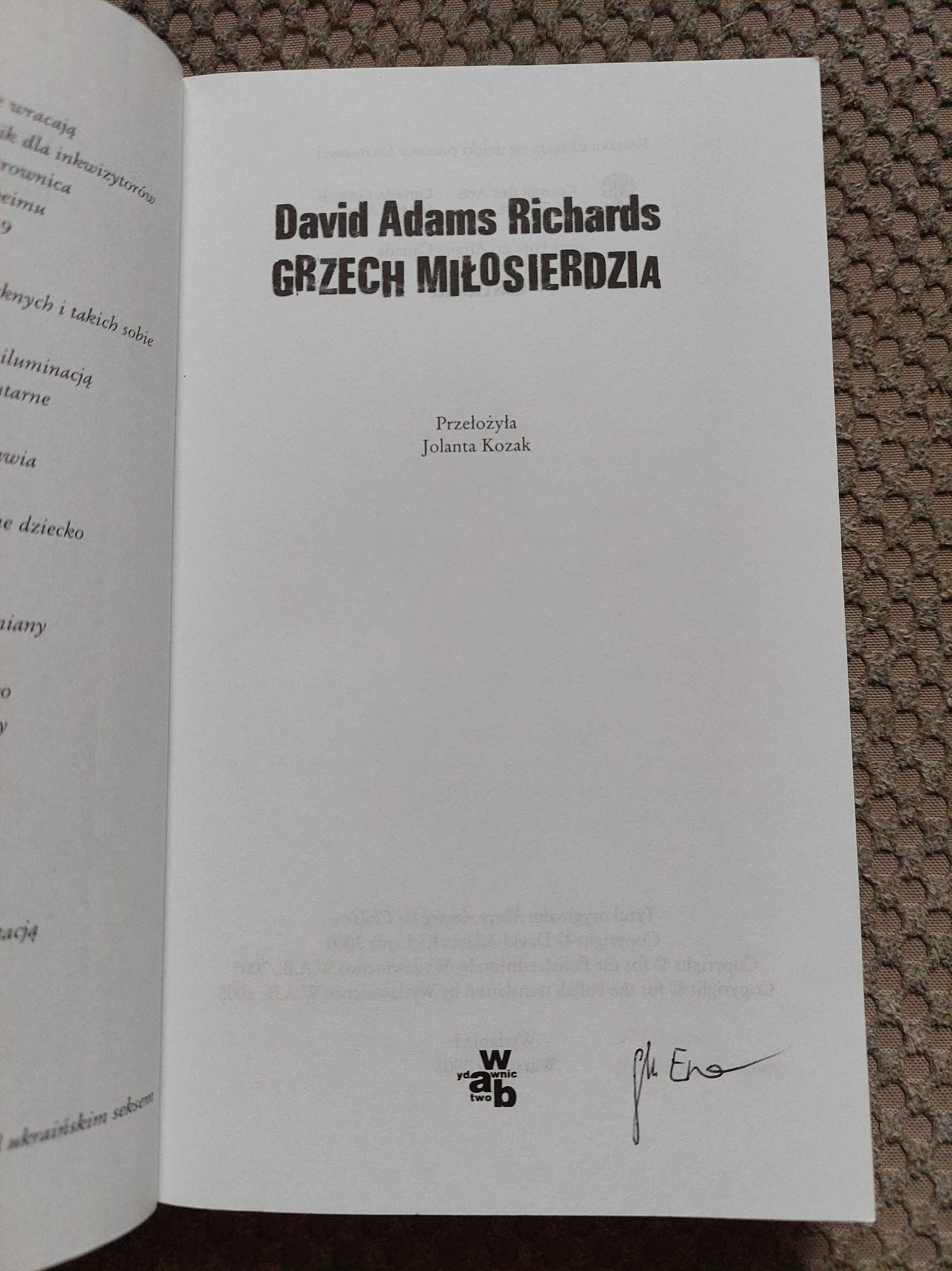"Grzech miłosierdzia" David Adams Richards