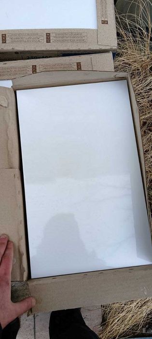 Глянцевая Белая Плитка Настенная 1 Сорт 25х40 см