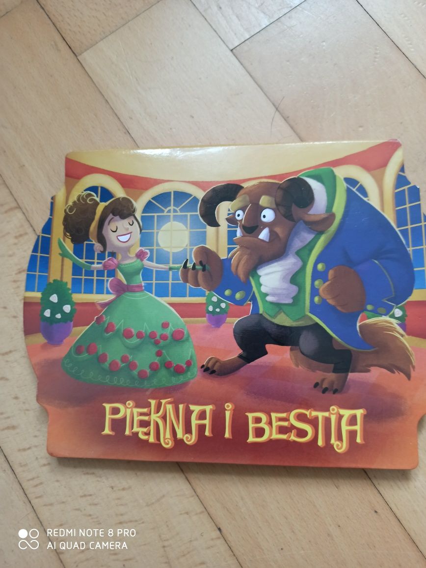 Piękna i Bestia rozkładana książka dla dzieci