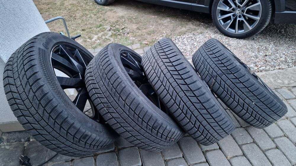 Koła zimowe 17 cali 5x112 Continental 205 50