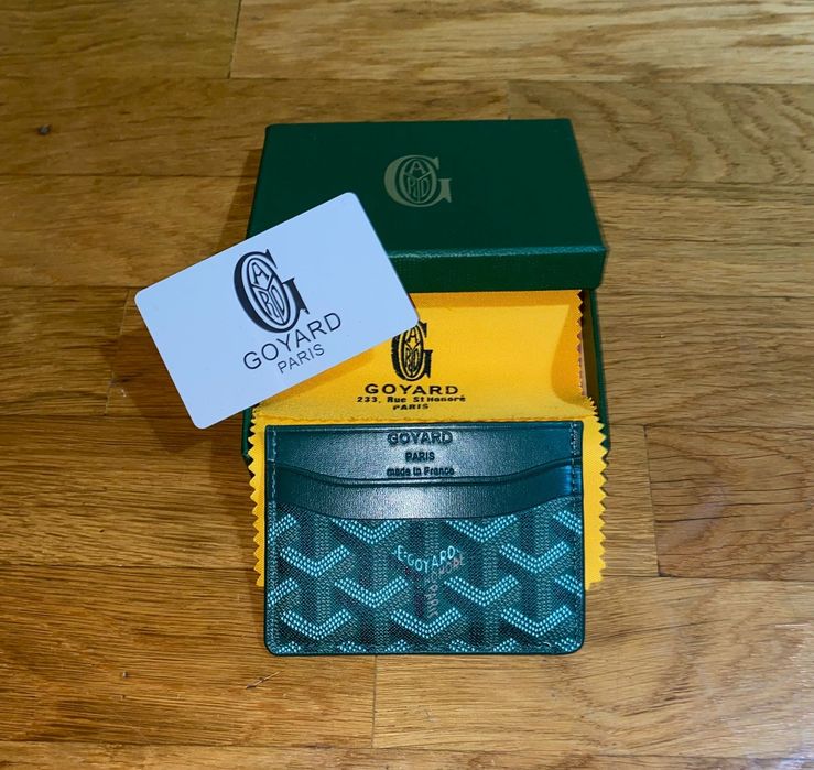 Goyard green wallet