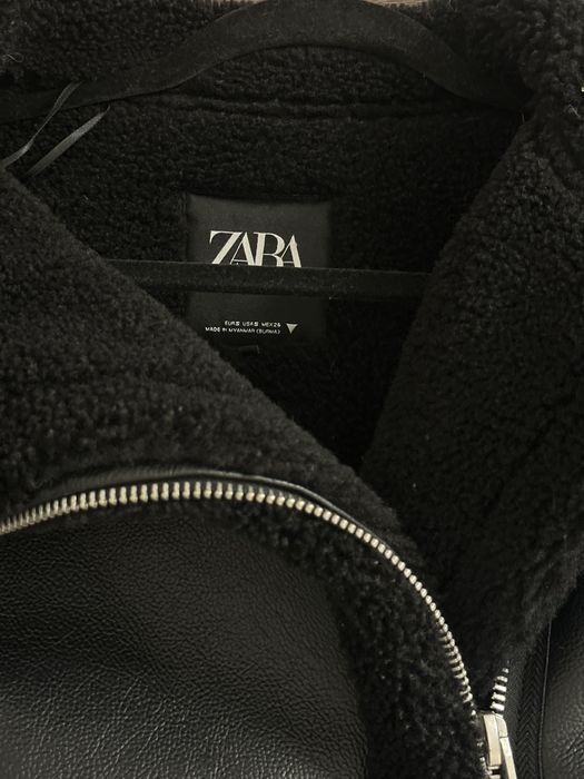 Куртка дубльонка бомпер Зара, куртка жіноча Zara