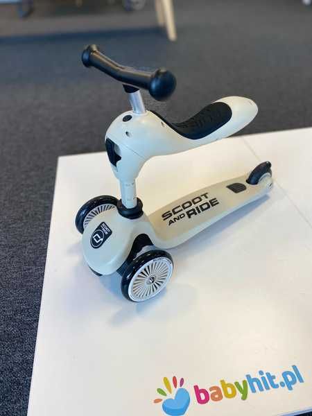 [OUTLET]Scootandride Highwaykick 1 Jeździk i Hulajnoga 2w1 1-5 lat Ash