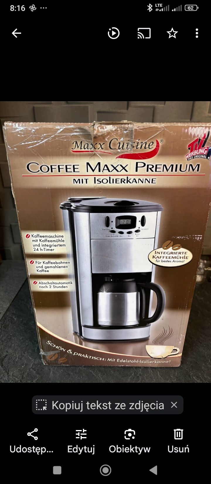 Sprzedam Express do kawy Coffe Maxx Premium!