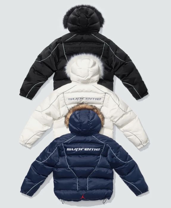 пуховик Jordan x Supreme