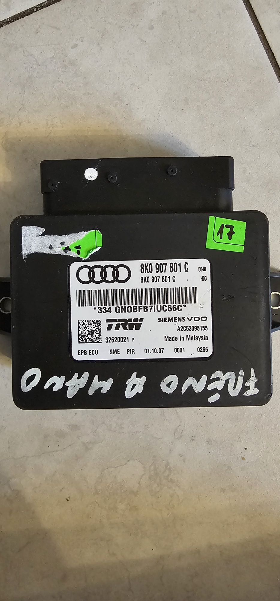 MODUŁ sterownik HAMULCA RĘCZNEGO audi a4 a5 b8  8K0907.801c