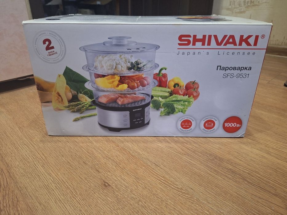 Пароварка , 1000 Вт Shivaki