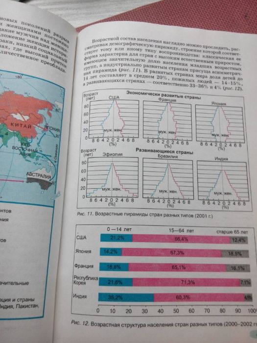География мира 10 класс Яценко экономическая и социальная