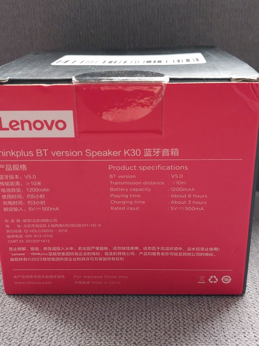 Głośnik bluetooth lenovo K30