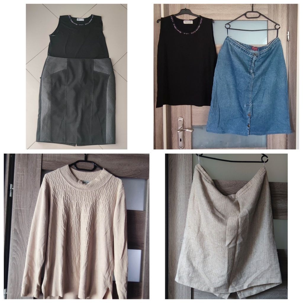 Mega paka ubrań damskich sezon jesień/zima plus size XXXL 21 sztuk