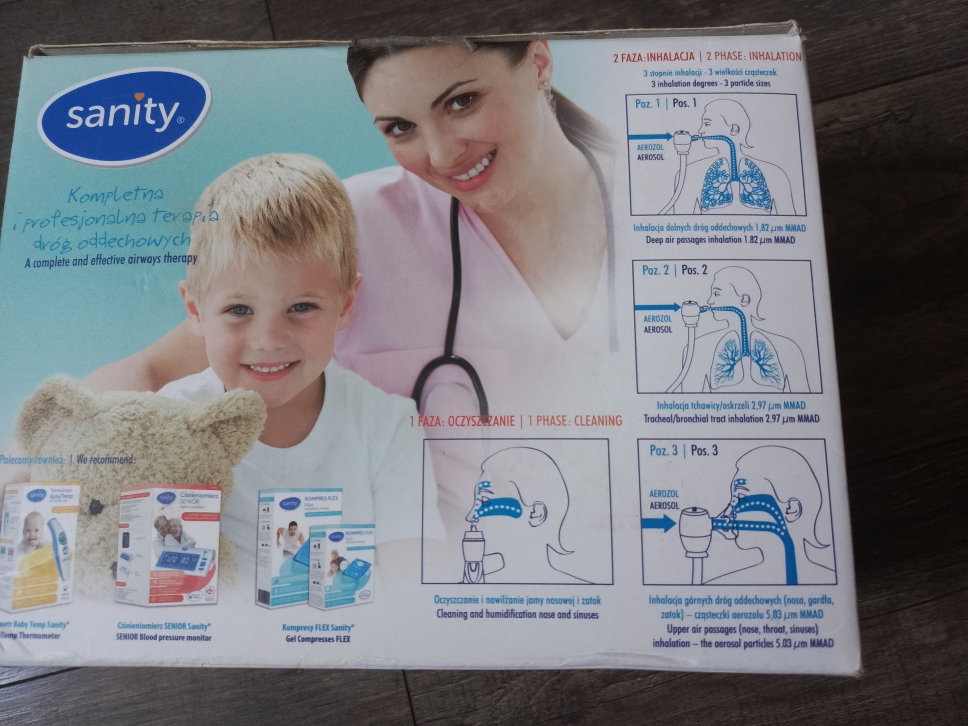 Sanity pro inhalator nebulizator zatoki oskrzela i płuca