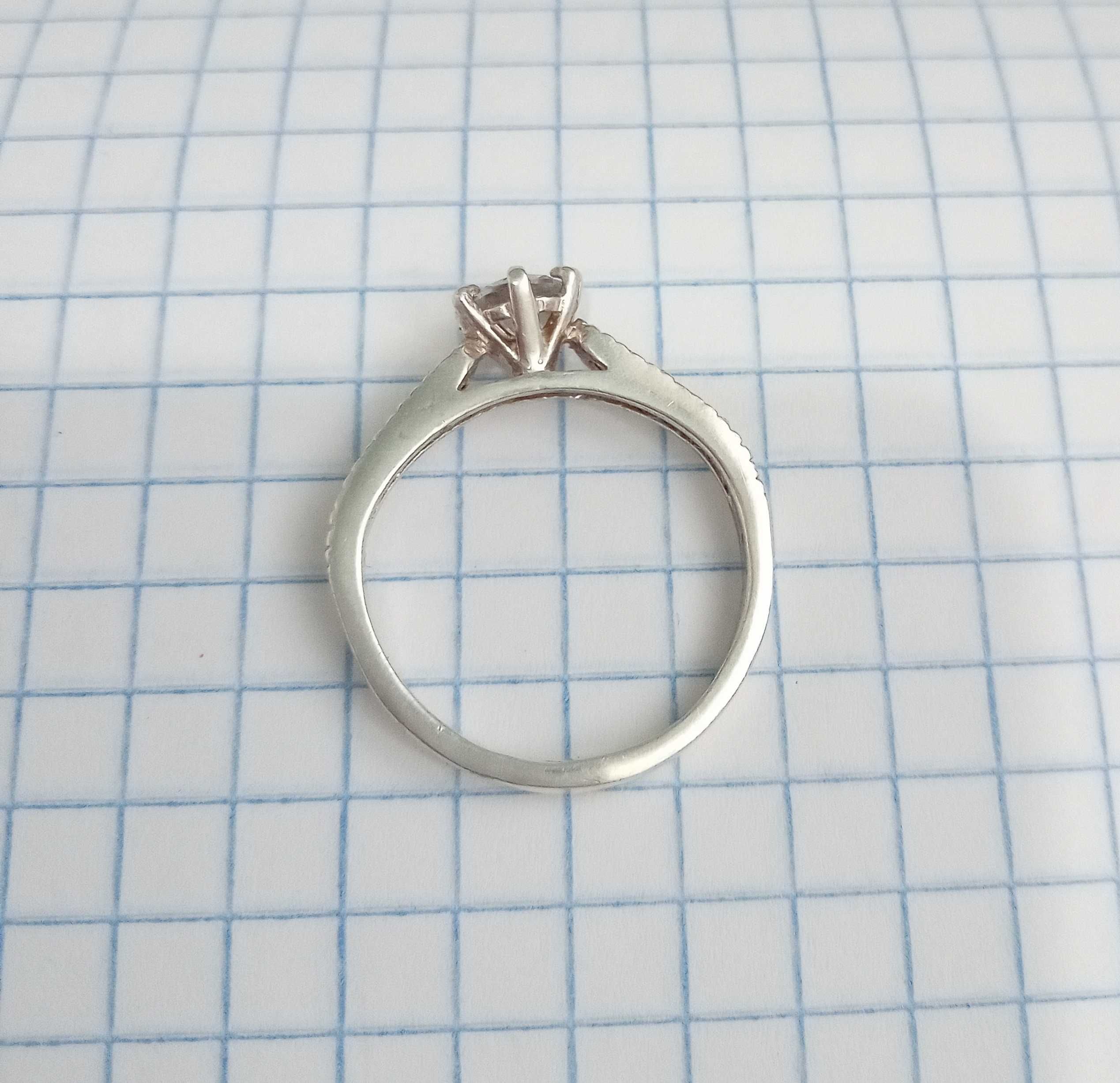 Кольцо колечко с камнями серебро 925 проба, 17,5 размер, винтаж