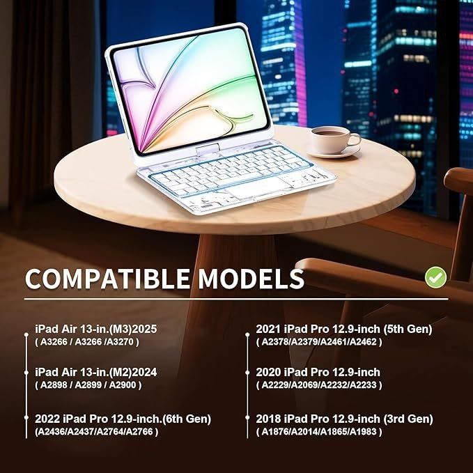 Чохол - клавіатура на Ipad  13" 12.9 з тачпадом та підсвідкою