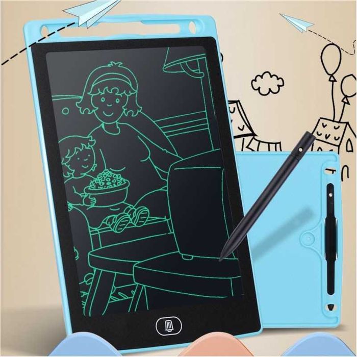 Tablet graficzny 10' Q10 Niebieski rysowanie szkic znikopis LCD