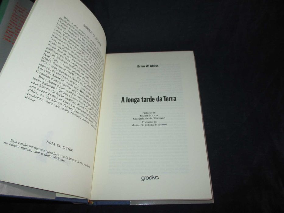 Livro A longa tarde da terra Brian W. Aldiss