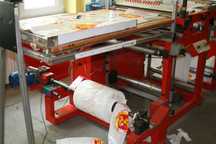 Stół odkładczy roboczy do produkcji 120x70x110wys alu mdf na kołach