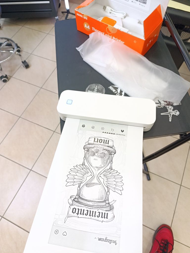 тату трансферний термопринтер Marklife D210 черный белый orico d80 d81