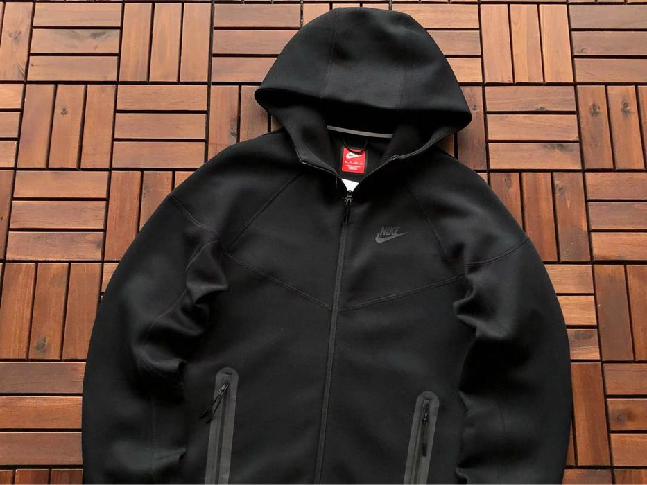 Зіп худі Nike tech fleece  чорна 2024 M-XXL найк