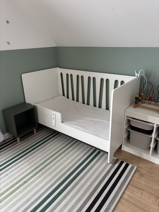 Lozeczko biale pinio moon 140x70