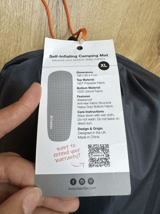 Jednoosobowy materac samopompujacy Keenflex XXL