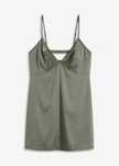 B.P.C koszula nocna z koronką satynowa khaki 48/50.