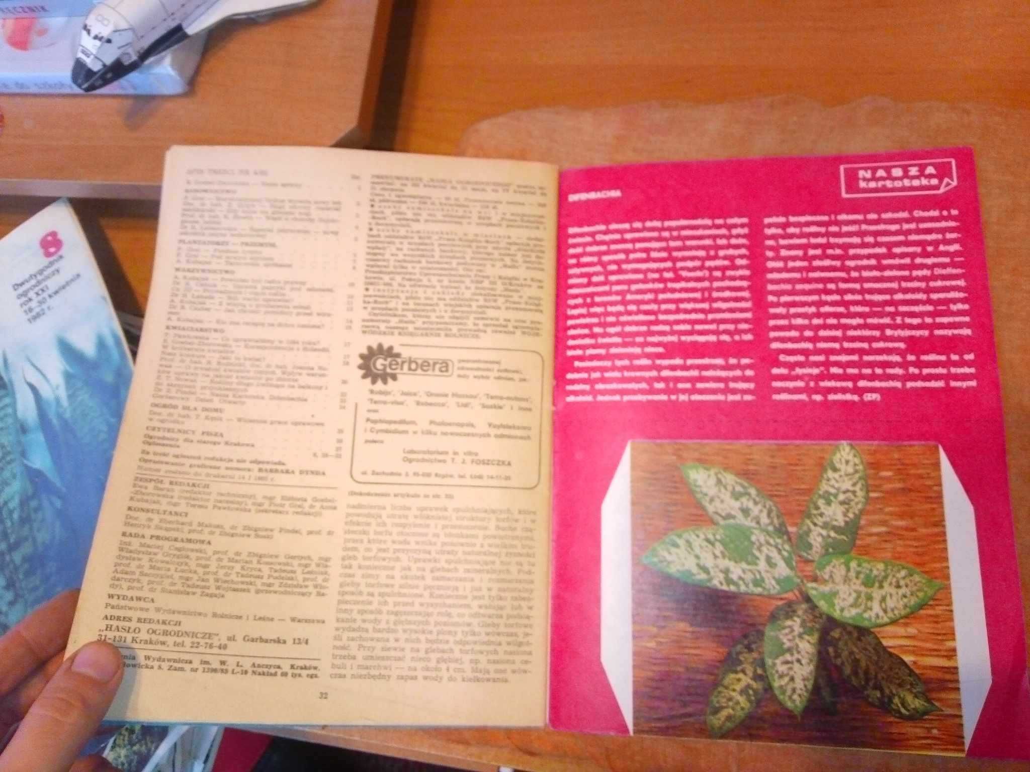 Hasło ogrodnicze miesięcznik 4 1985 ogrodniczy gazeta czasopismo