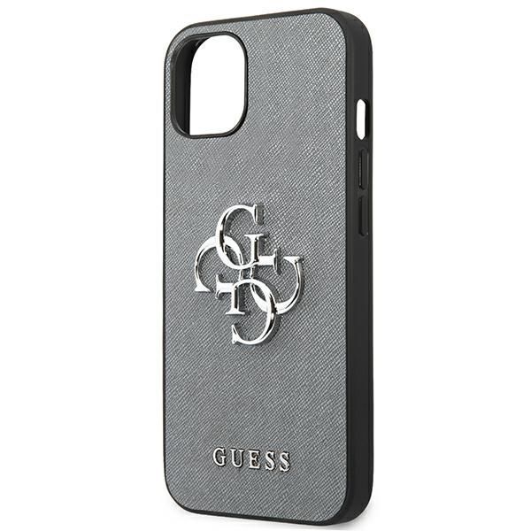 Etui Guess Saffiano dla iPhone 13 Mini, Szary/Grey