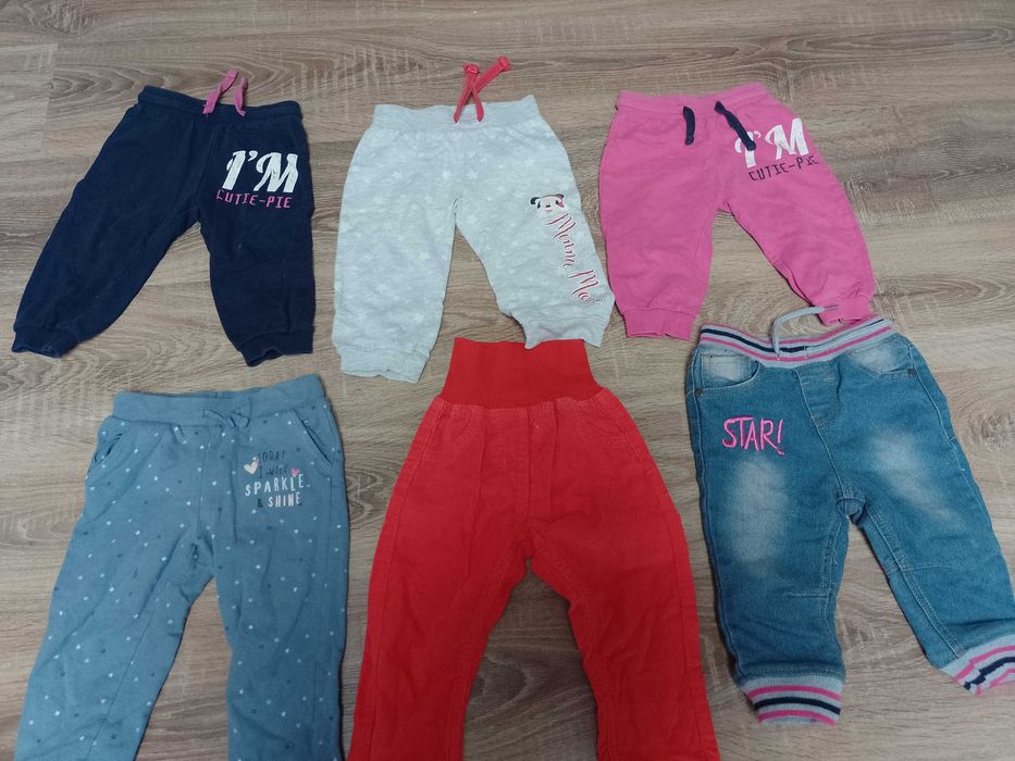 Paka ubrań dla dziewczynki 74-80