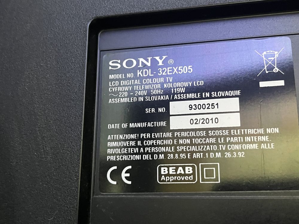 Sony KDL-32EX505 telewizor 32” cale LCD z pilotem