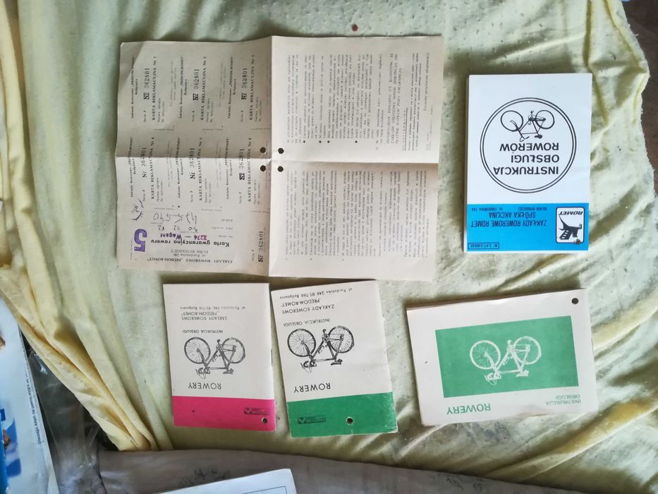 Instrukcja obsługi rowerów Romet lata 1970-90 PRL