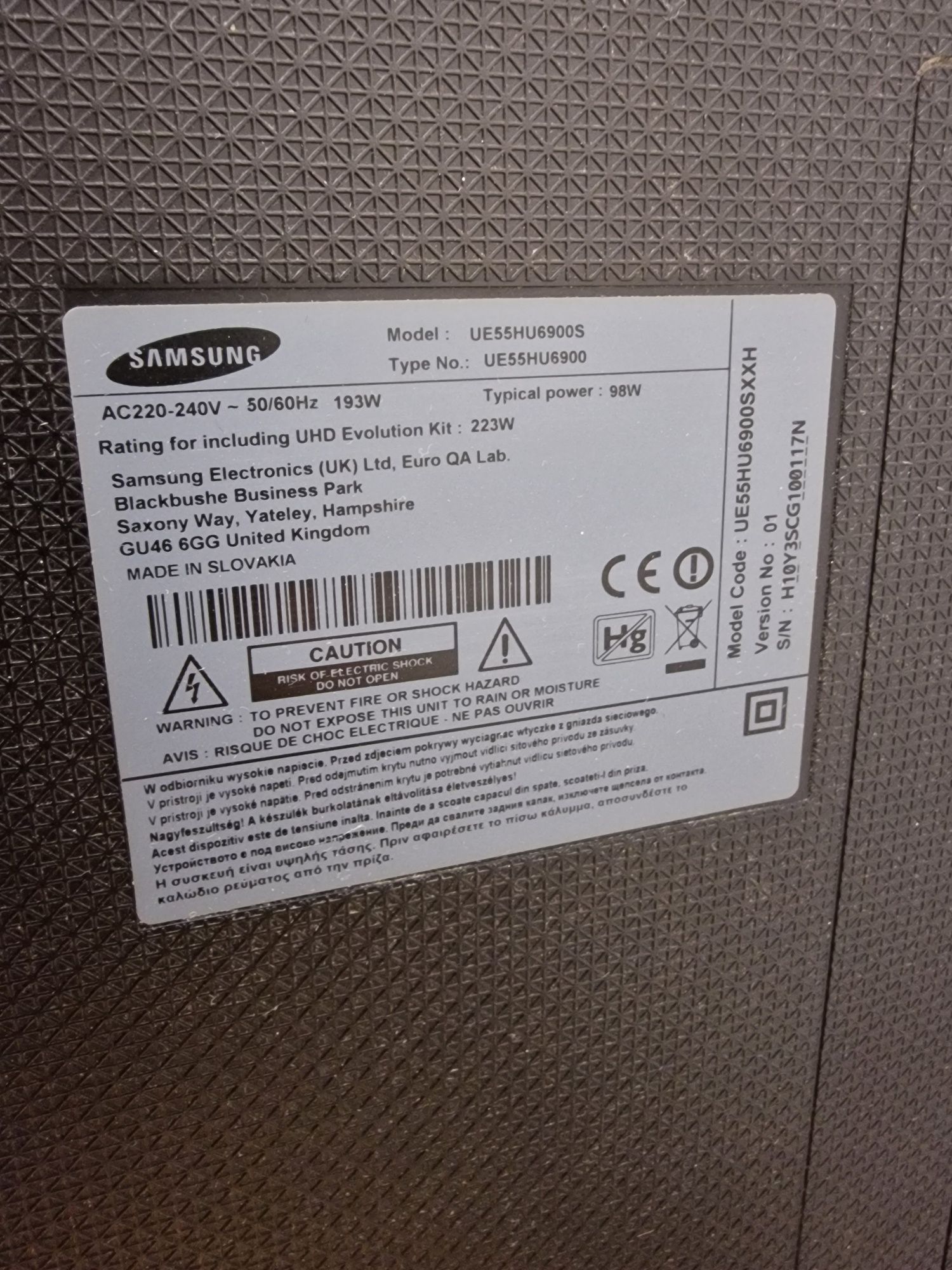 SAMSUNG 55cali 4K UHD SMART telewizor