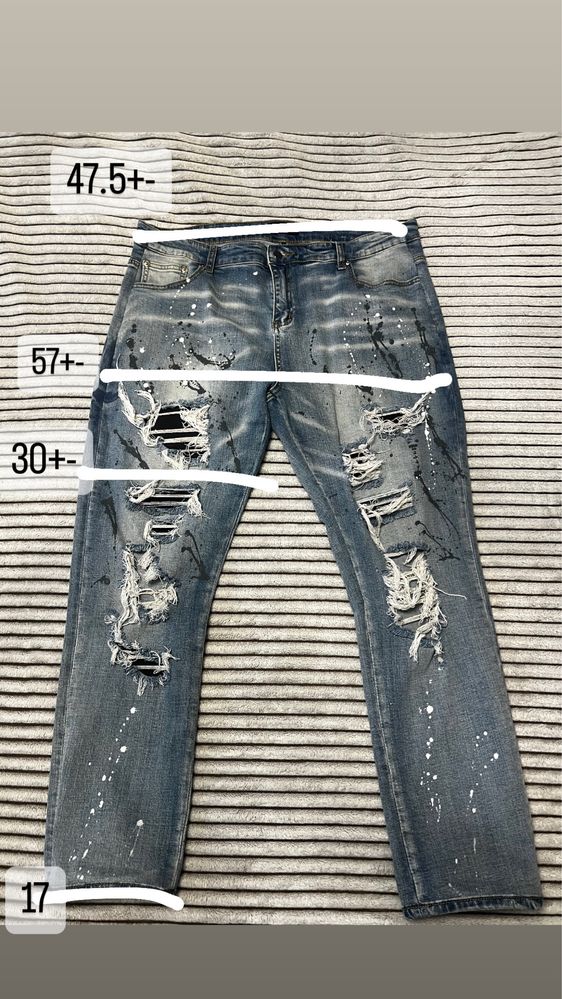 Джинси Amiri Purple Brand Chrome Hearts Balenciaga