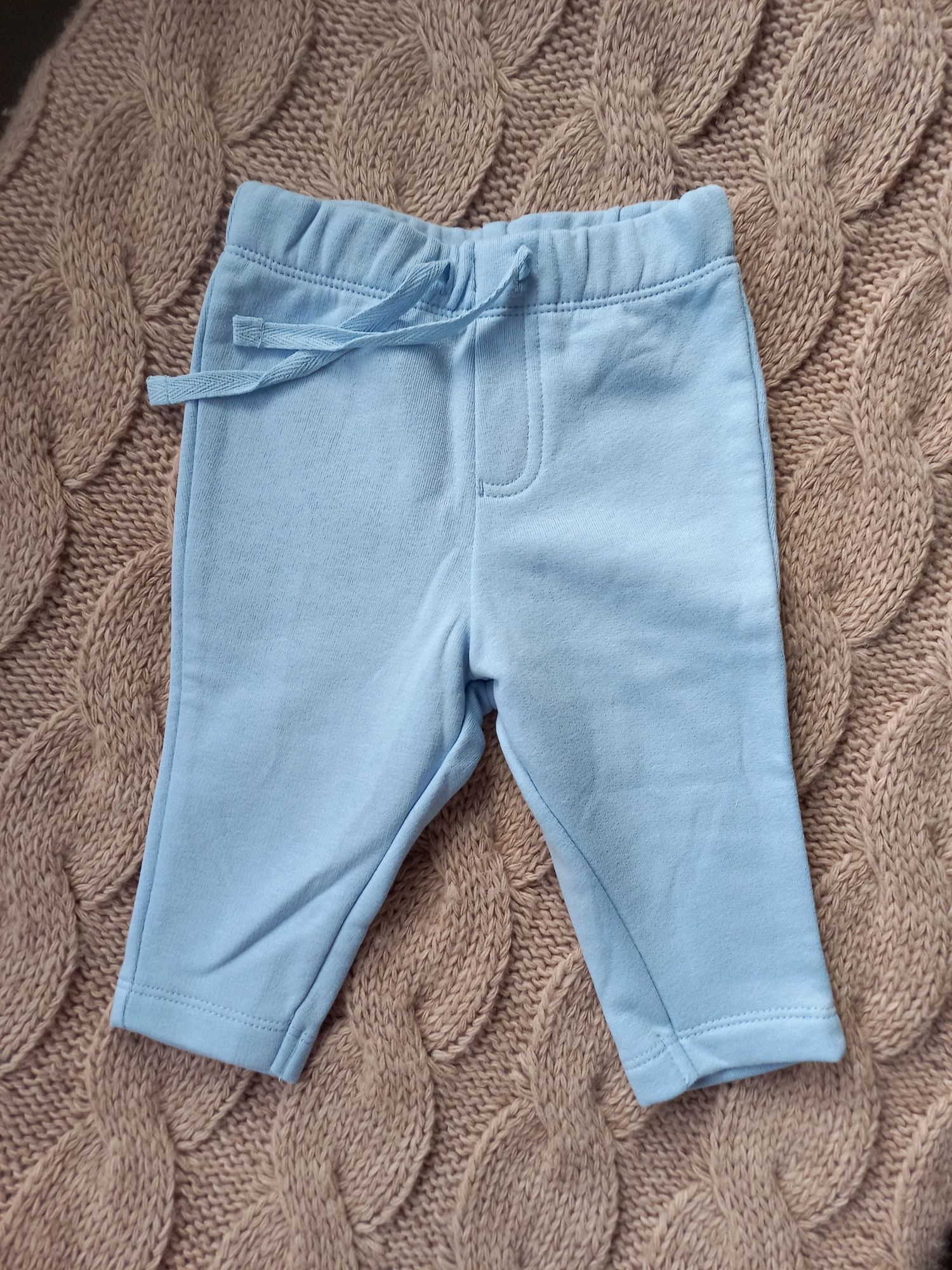 Теплі штани на флісі  Lupilu 3-6 міс блакитні для хлопчика