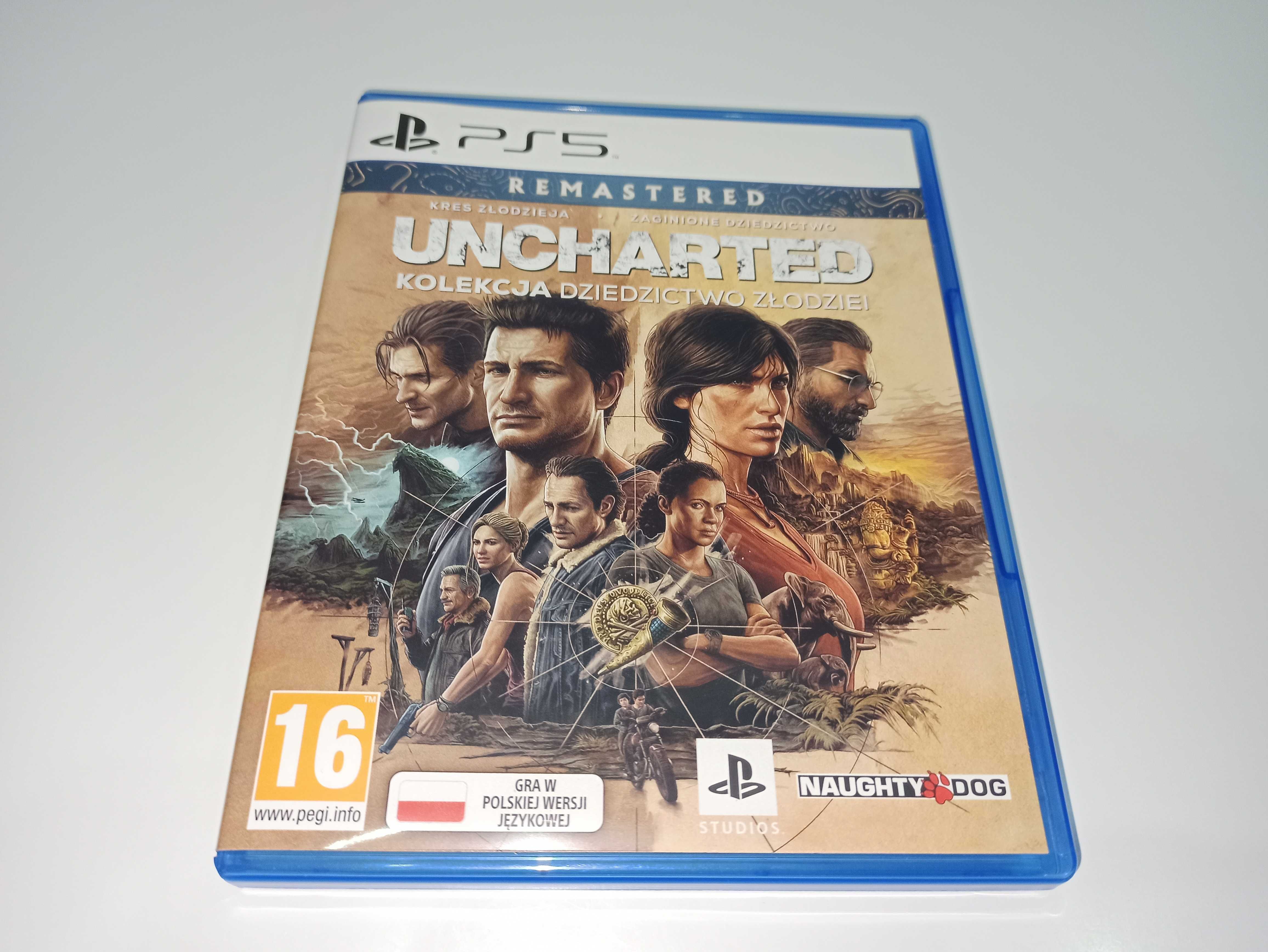 ps5 UNCHARTED Kolekcja DZIEDZICTWO ZŁODZIEI pl po polska 2 gry