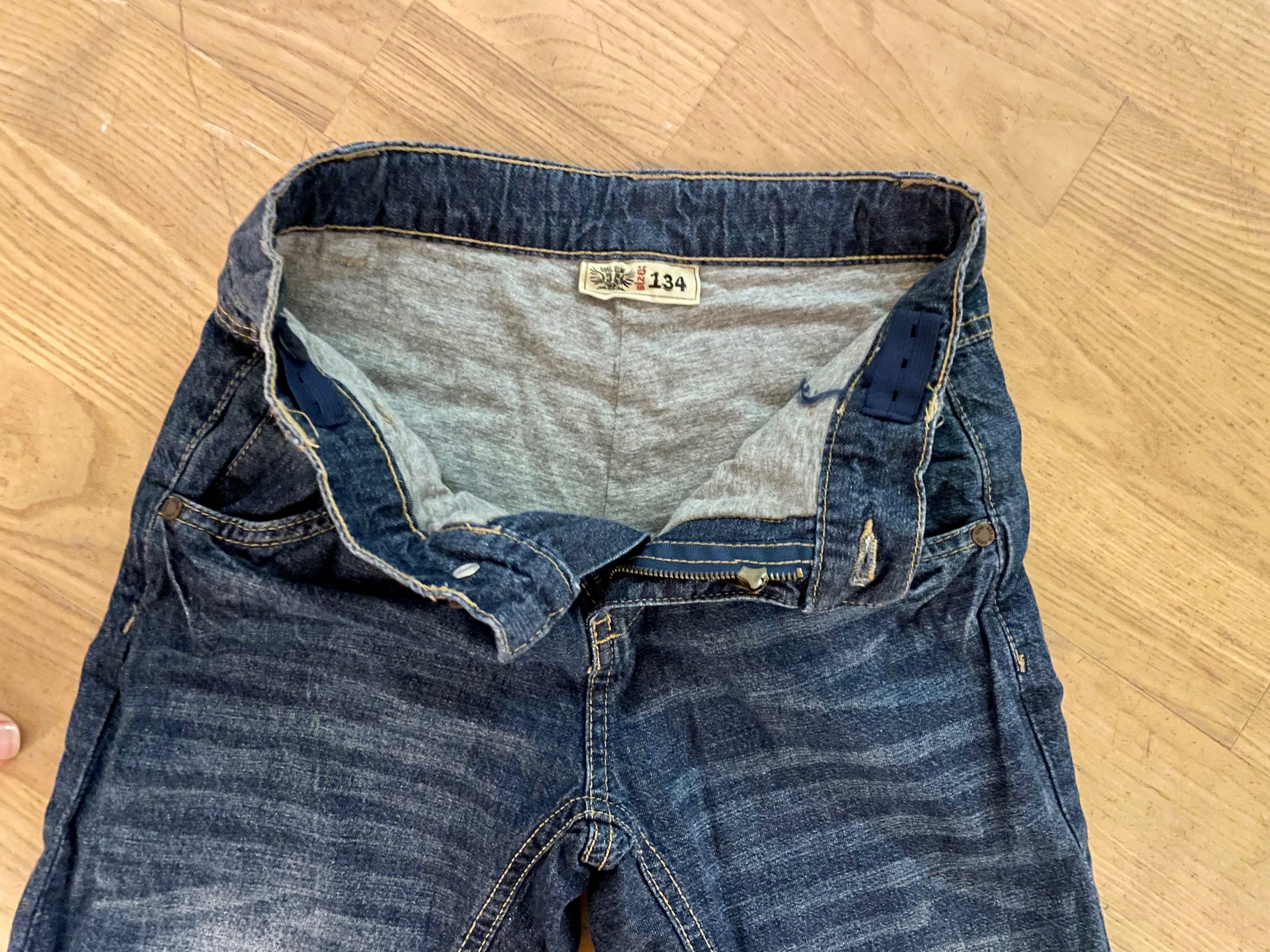 Spodnie jeansowe dla chłopca 134 ocieplane Cool Club jak nowe!