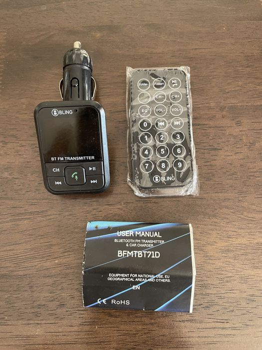 Carregador e Bluetooth carro + rádio transmissor