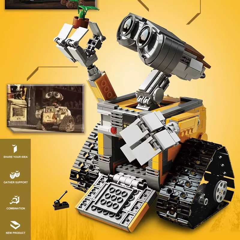 Zestaw klockow figurka robot jak L E G O wall-e 687 elementow