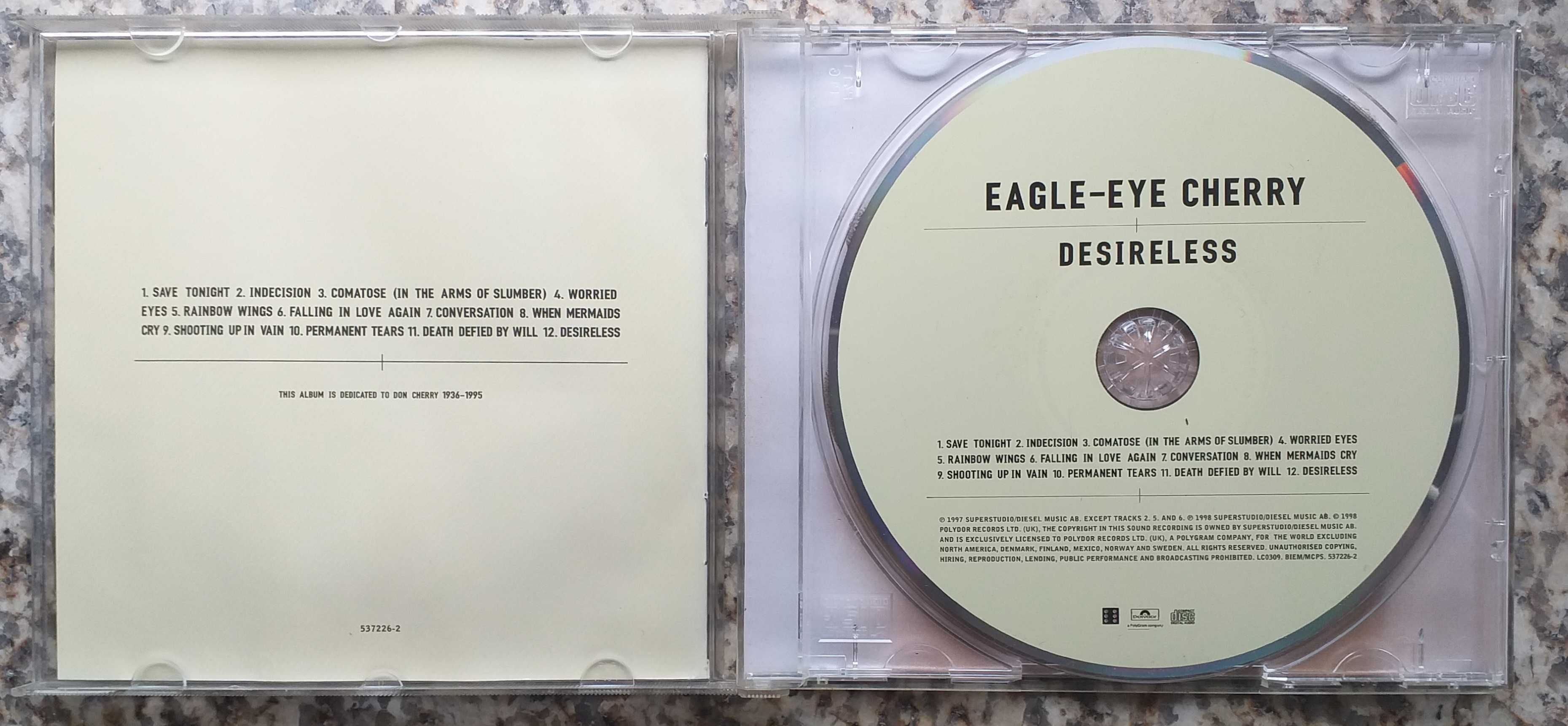 Cd Eagle-Eye Cherry "Desireless" como novo