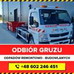 Odbiór gruzu, wywóz odpadów budowanych, Żyrardów, Mszczonów, Sochaczew