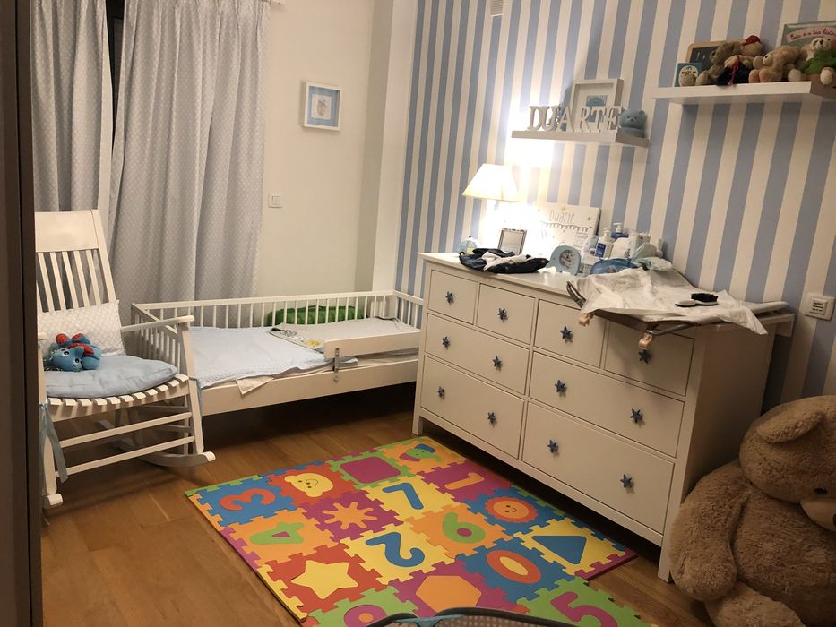 Cama Criança IKEA Gulliver + colchão +barra proteção