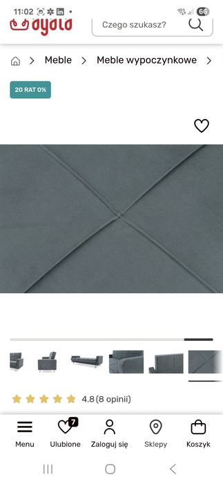Sofa / wersalka PEAK NEW (agata meble)