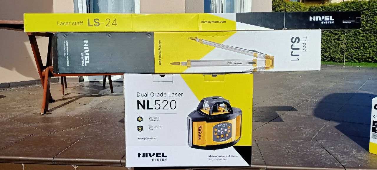 NIVEL SYSTEM NL520 Niwelator laserowy + Statyw SJJ1 + Łata LS-24