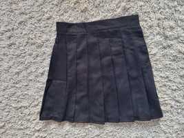 Plisowana czarna spódnica shein XS