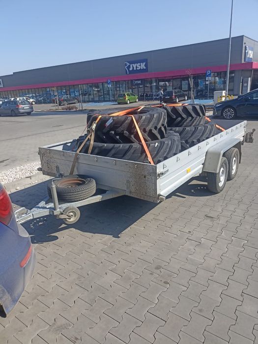 WYNAJEM PRZYCZEP, LAWET, DŁUŻYC, KŁONIC DMC 750,1300,2000 kg,brak kauc