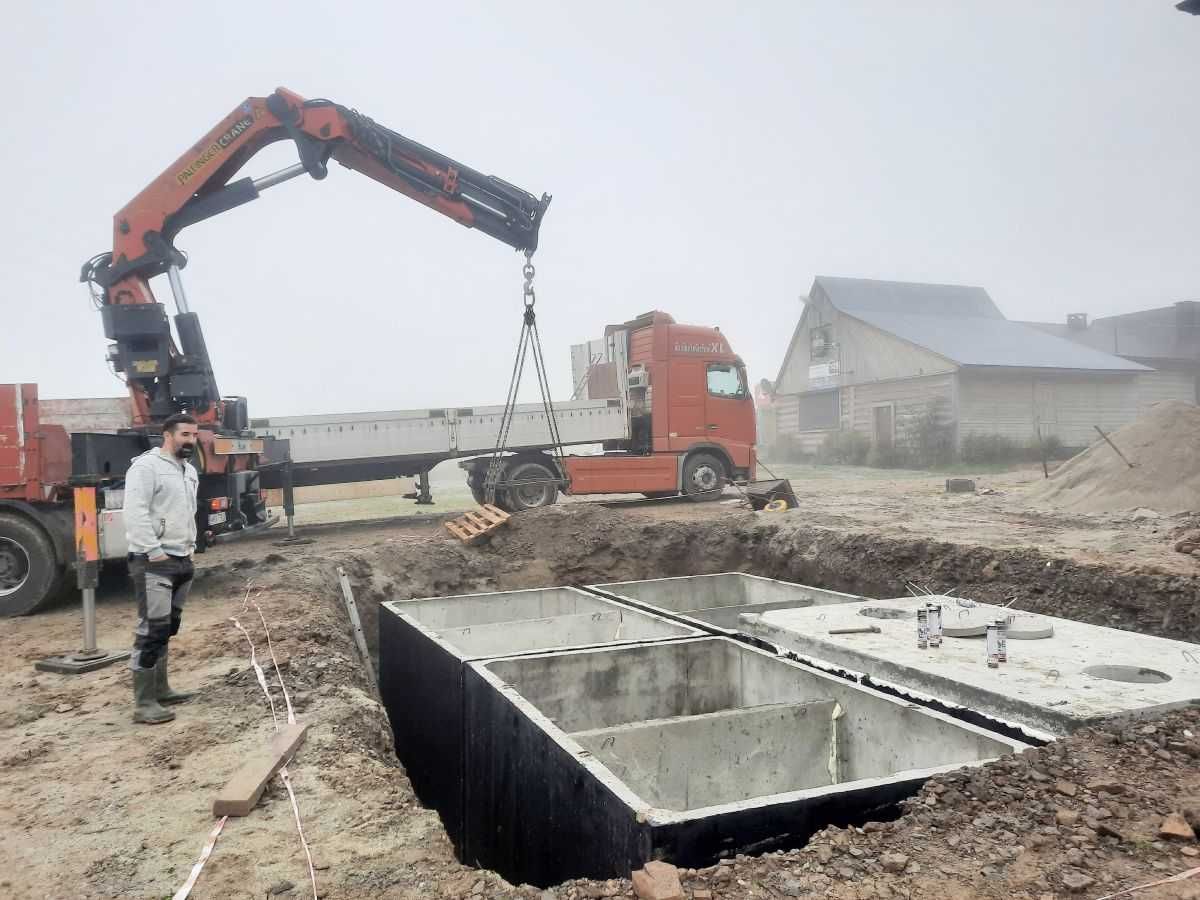 Szamba betonowe zbiorniki na szambo 4,6,8,10,12m z wykopem Piaseczno