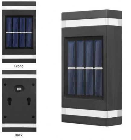 Lampka solarna LED - kinkiet - zewnętrzna - 6szt