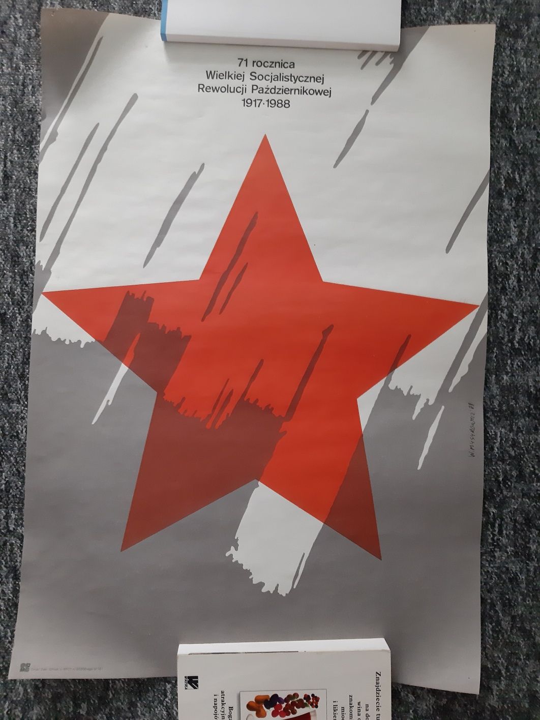Plakat 71 Rocznica Wielkiej Socjalistycznej Rewolucji Październikowej