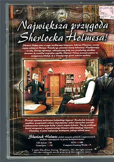SHERLOCK HOLMES i tajemnica srebrnego kolczyka - gra przygodowa na PC