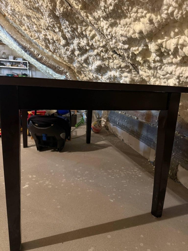 Stół drewniany 180cm szerokości z dostawką 30cm super stan